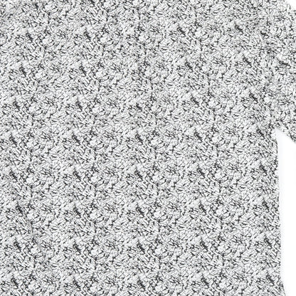 NEXT Mens Black Geometric   Button-Up Size L
