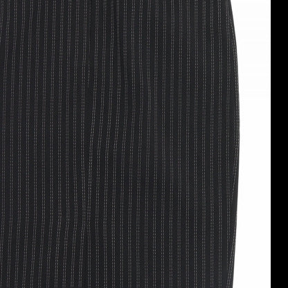 AMARANTO Womens Black Striped  Straight & Pencil Skirt Size 12