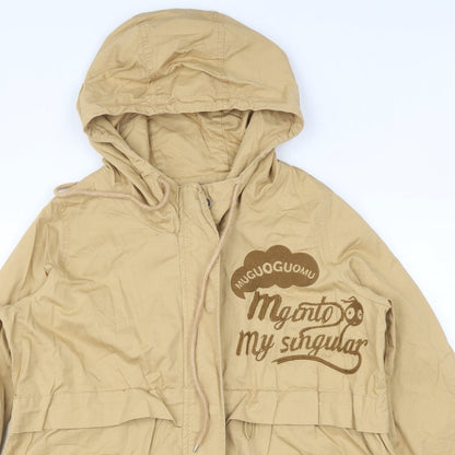muguoguomu Womens Brown   Parka Coat Size M