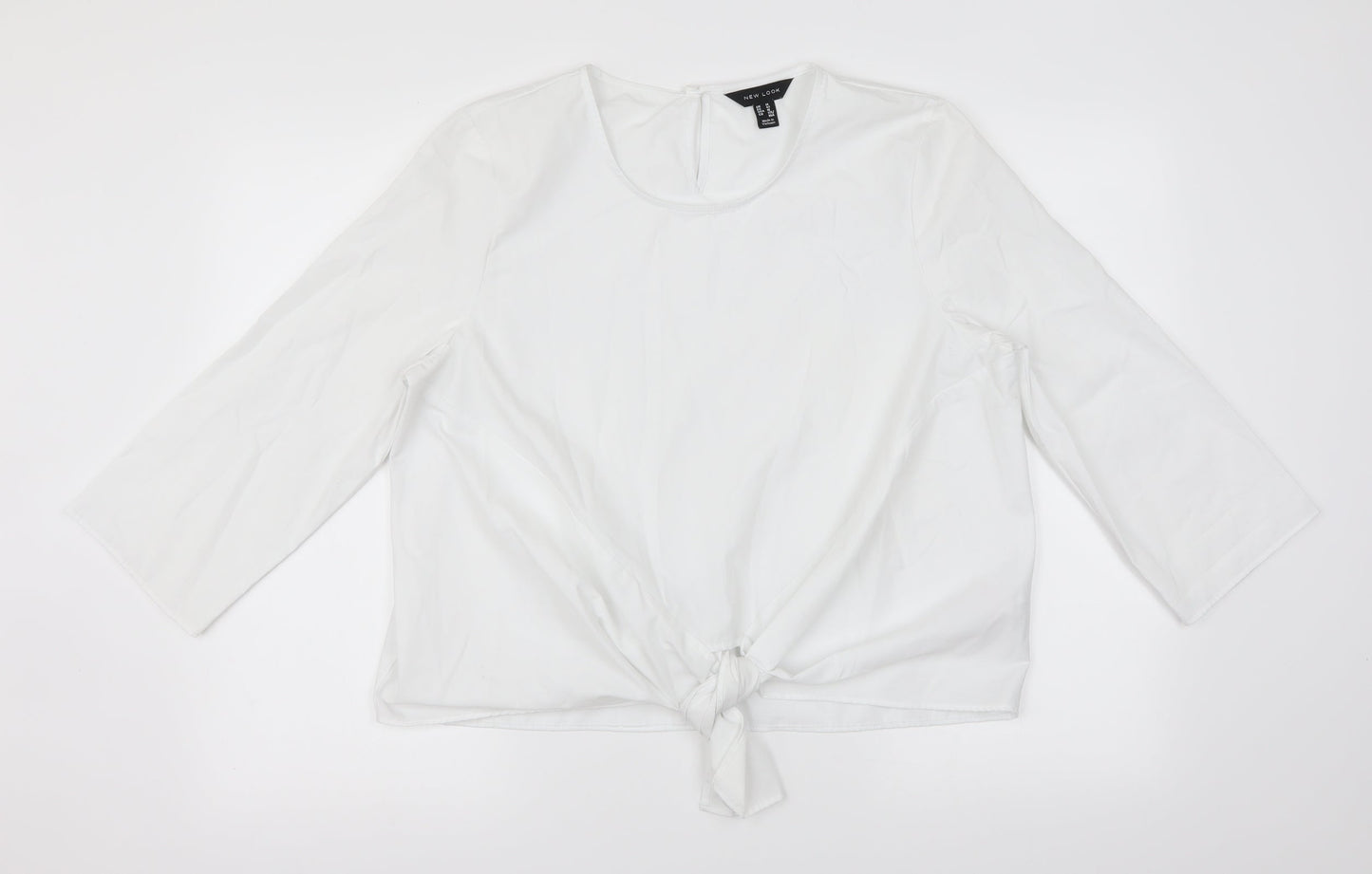 Womens UK Size 14 New Look White Basic Blouse