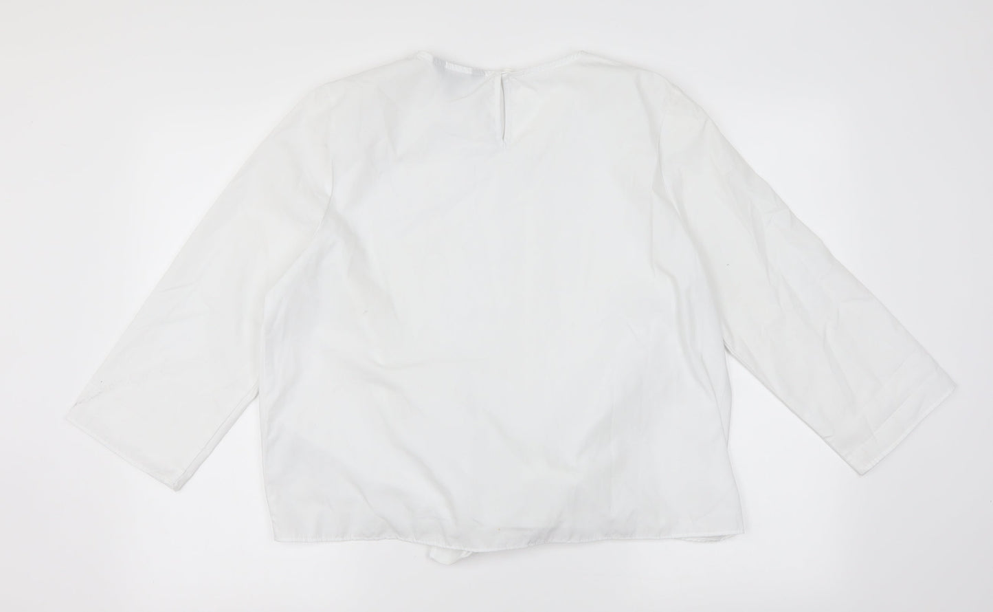 Womens UK Size 14 New Look White Basic Blouse