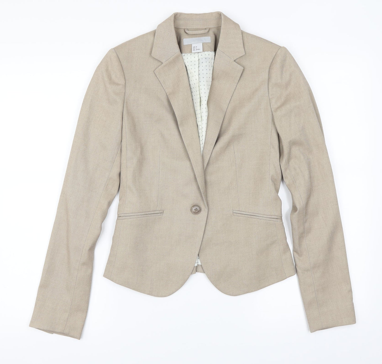 Womens UK Size 34 H&M Brown Jacket