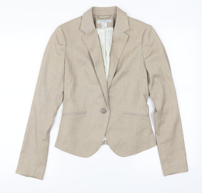 Womens UK Size 34 H&M Brown Jacket