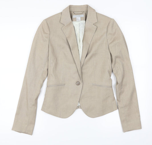 Womens UK Size 34 H&M Brown Jacket