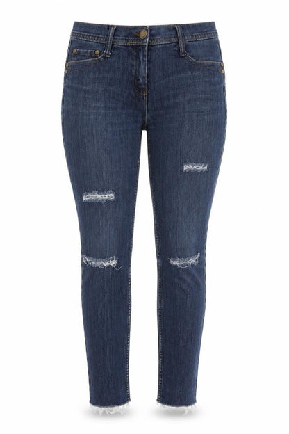 Womens UK Size 30 in Denim Co Regular Fit Skinny Blue Jeans