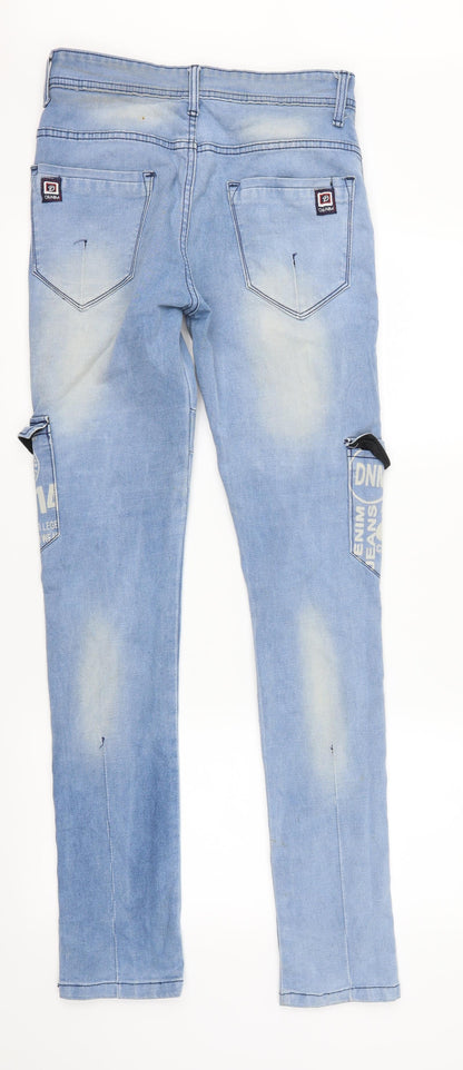 Womens UK Size 28 in Denim Regular Fit Skinny Blue Jeans