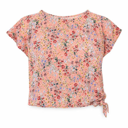Womens UK Size 8 F&F Pink Cropped Blouse