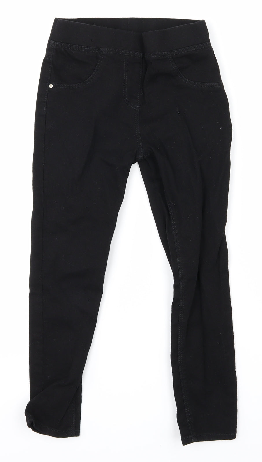 George Girls Black   Skinny Jeans Size 7-8 Years