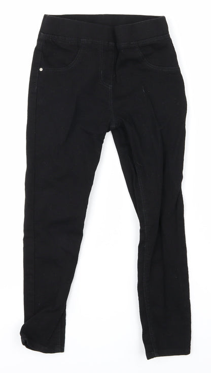 George Girls Black   Skinny Jeans Size 7-8 Years