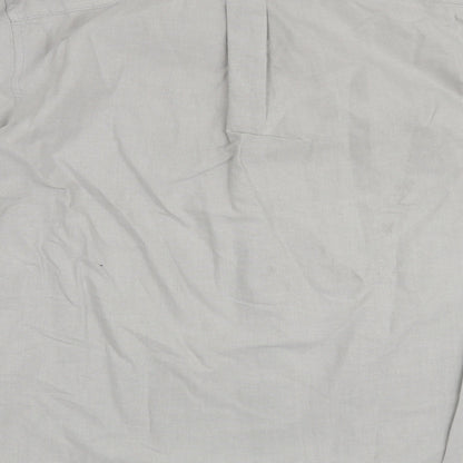 Mens UK Size M NEXT Grey  Button-Up Long Sleeve Casual Shirt