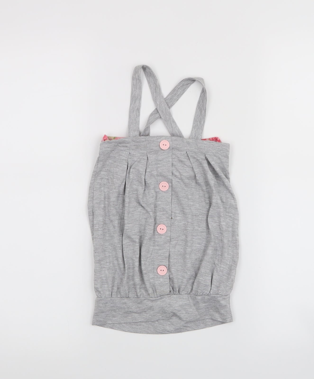 Girl 2 Girl Girls Grey   Basic Tank Size 3-4 Years