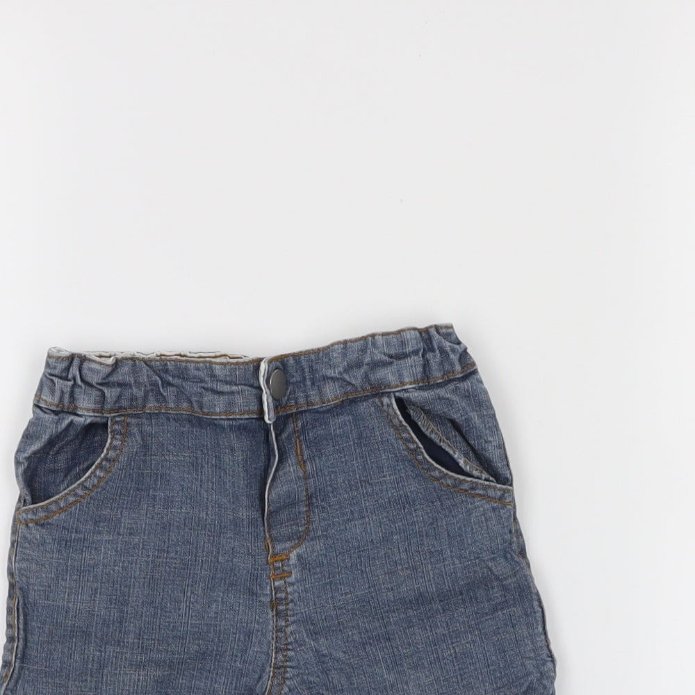 Babies Boys Blue   Cropped Jeans Size 12-18 Months