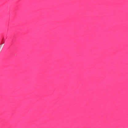 Rosalina Girls Pink   Basic T-Shirt Size 10 Years