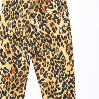 Womens UK Size 10 PRETTYLITTLETHING Regular Fit  Brown Trousers