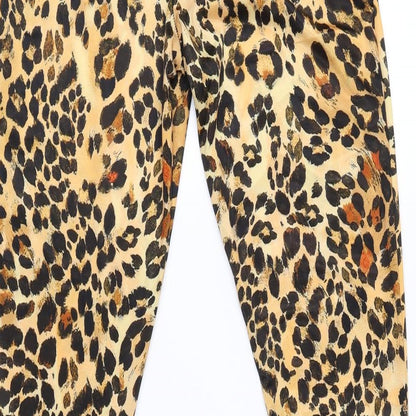 Womens UK Size 10 PRETTYLITTLETHING Regular Fit  Brown Trousers