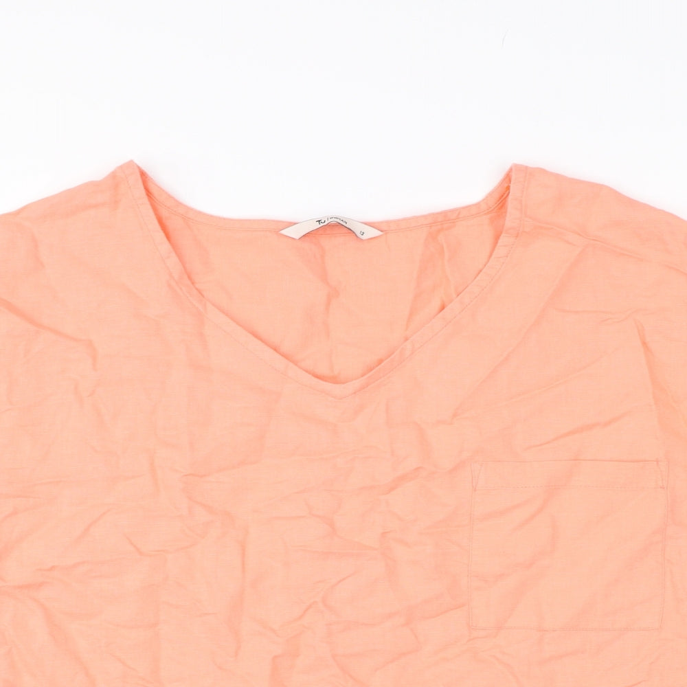 TU Womens Pink   Basic T-Shirt Size 12