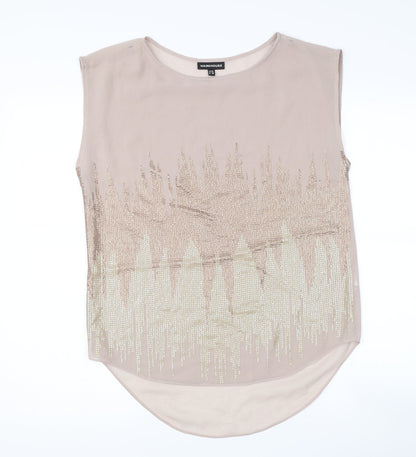 Womens UK Size 10 Warehouse Green Basic Tank