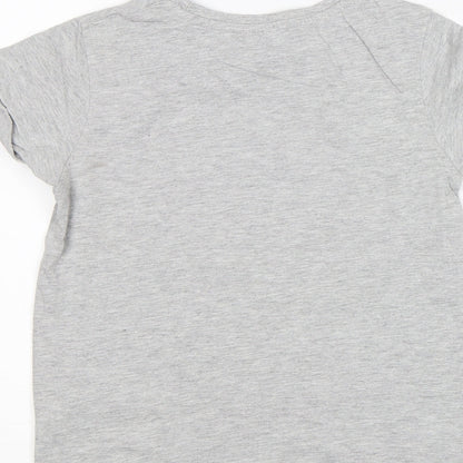 George Boys Grey   Basic T-Shirt Size 8-9 Years  - graphic