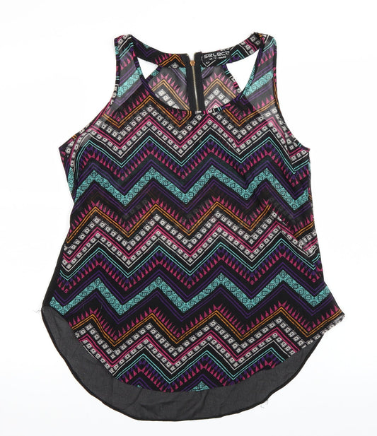 Womens UK Size 12 Select Multicoloured Basic Tank