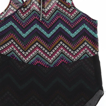 Womens UK Size 12 Select Multicoloured Basic Tank