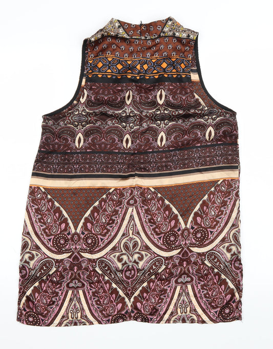 Parisian Collection Womens Multicoloured Paisley  Basic Tank Size 12