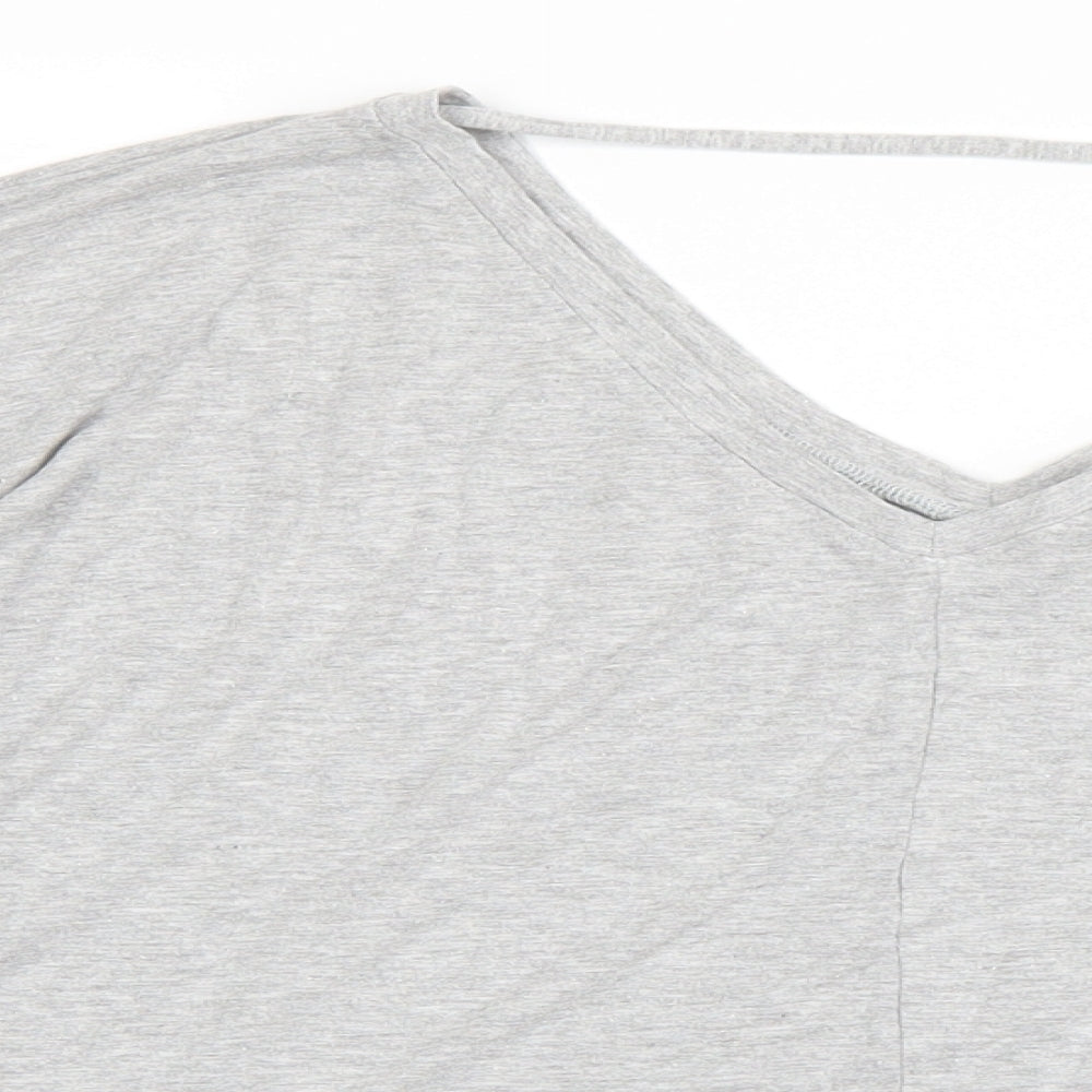 Label Be Womens Grey   Basic T-Shirt Size 20