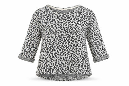 Next Womens Grey Animal Print  Pullover Jumper Size 6