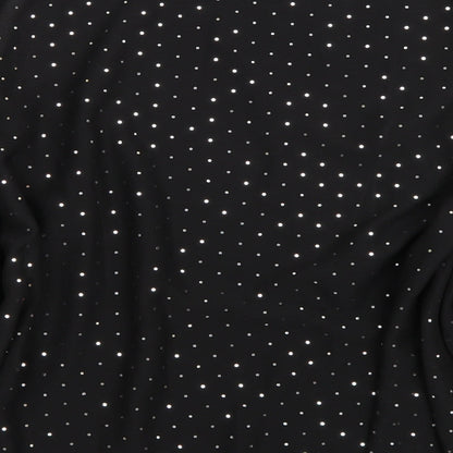 Womens UK Size S Wallis Black Basic Blouse