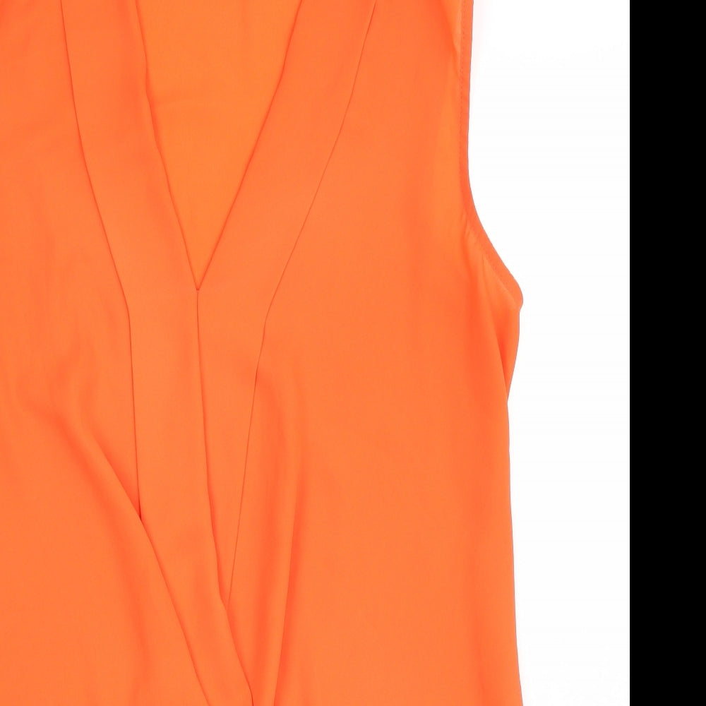Paraphrase Womens Orange   Basic Blouse Size 10