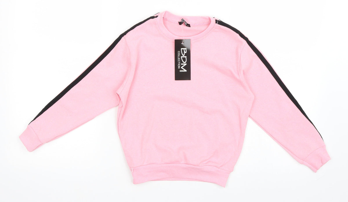 BDM Girls Pink   Pullover Sweatshirt Size M