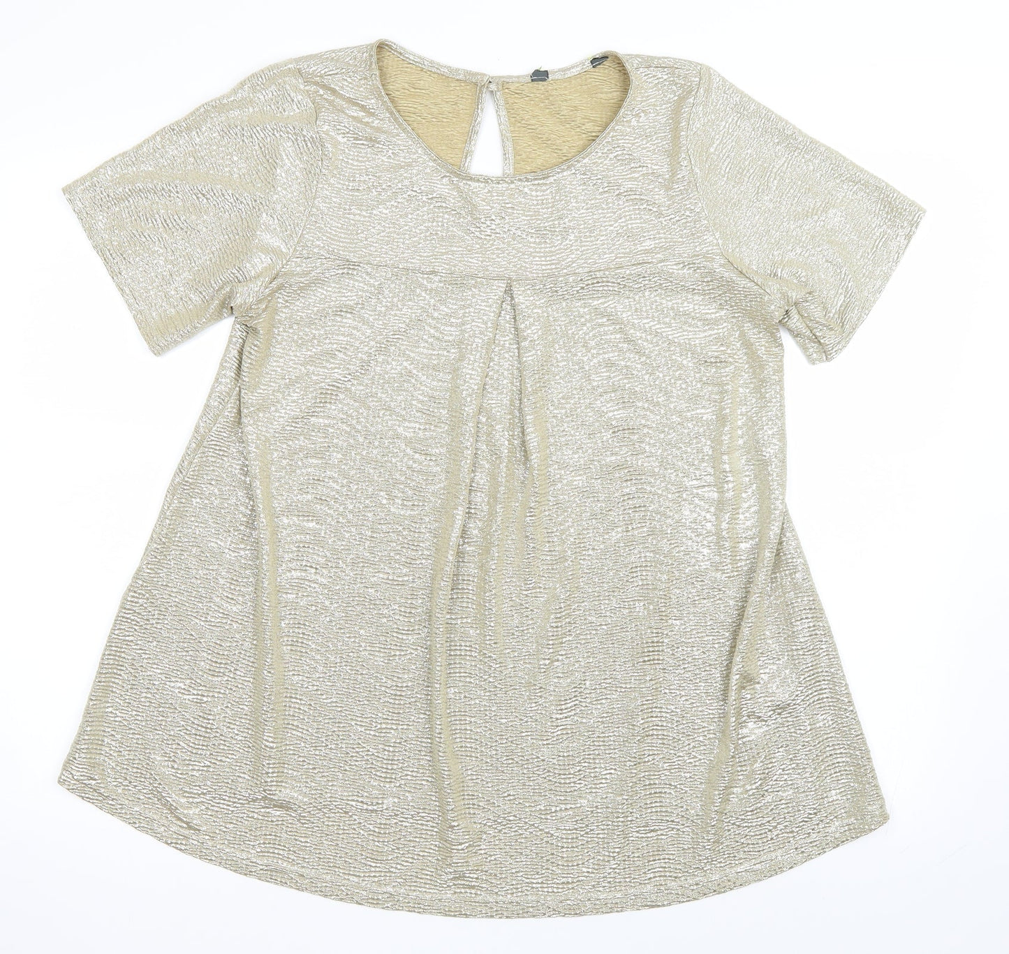 Womens UK Size 16 Blooming Marvellous Gold Basic Blouse