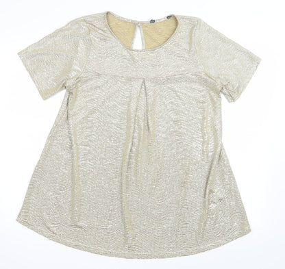 Womens UK Size 16 Blooming Marvellous Gold Basic Blouse
