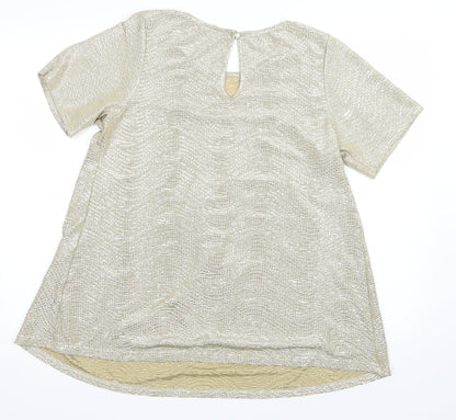 Womens UK Size 16 Blooming Marvellous Gold Basic Blouse