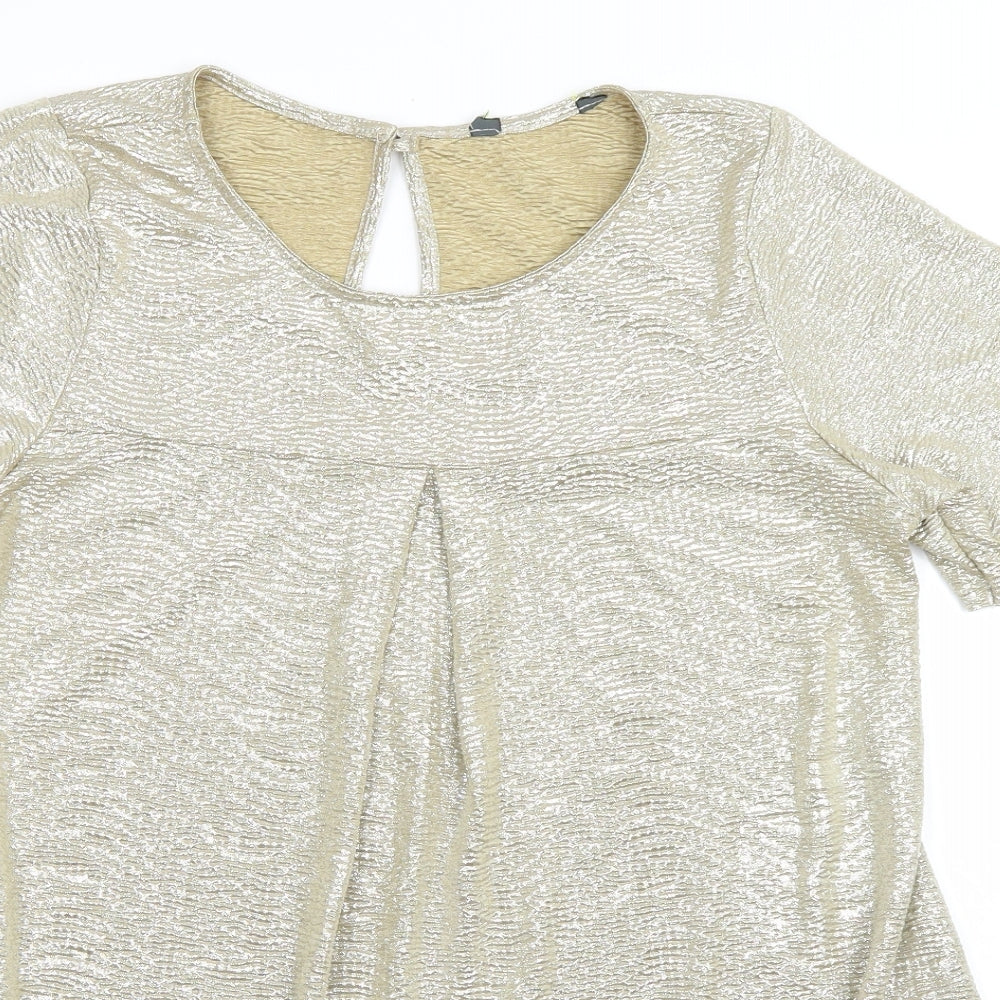 Womens UK Size 16 Blooming Marvellous Gold Basic Blouse