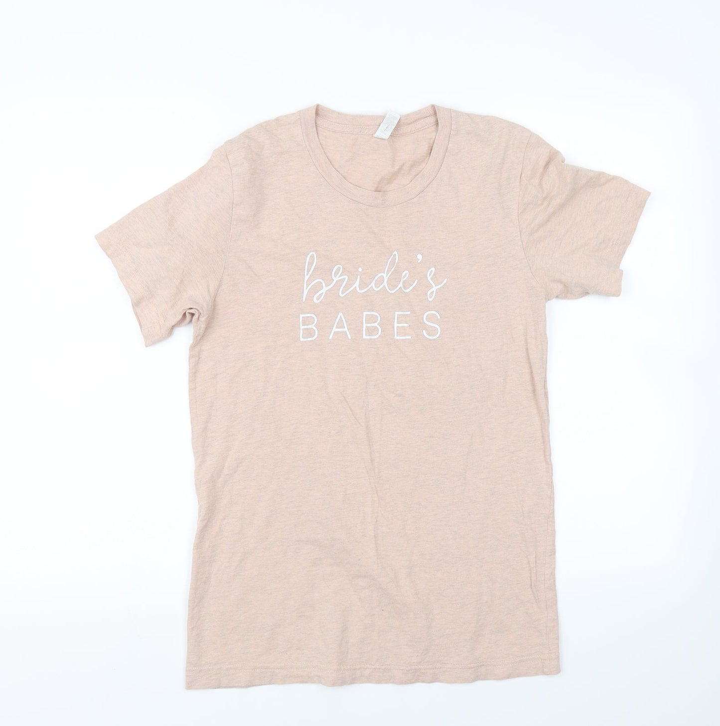 Womens UK Size S Preworn Pink Basic T-Shirt
