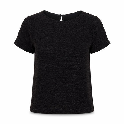Womens UK Size 8 New Look Black Basic Blouse