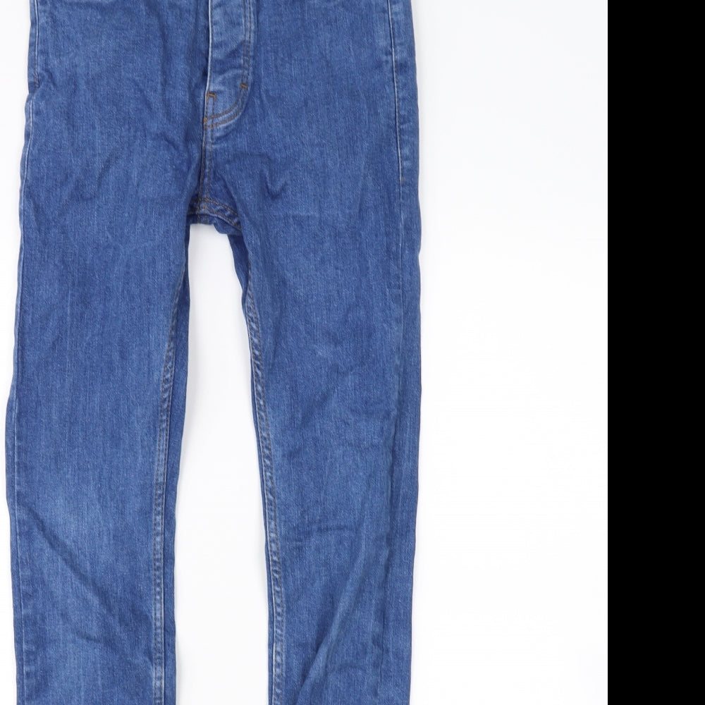 Mens UK Size 28 in Topman Regular Fit Straight Blue Jeans