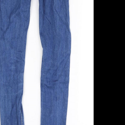 Mens UK Size 28 in Topman Regular Fit Straight Blue Jeans