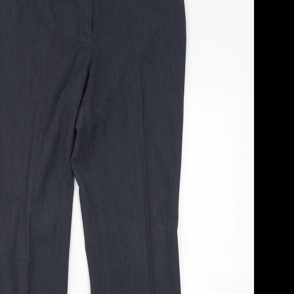 M&S Womens Blue   Dress Pants Trousers Size 12 L29 in
