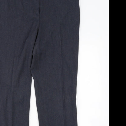 M&S Womens Blue   Dress Pants Trousers Size 12 L29 in