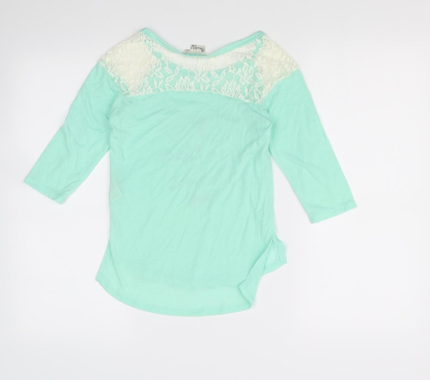 Mudd Girls Green   Basic T-Shirt Size 10 Years