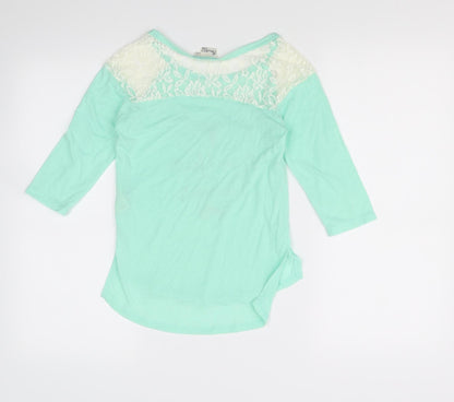 Mudd Girls Green   Basic T-Shirt Size 10 Years