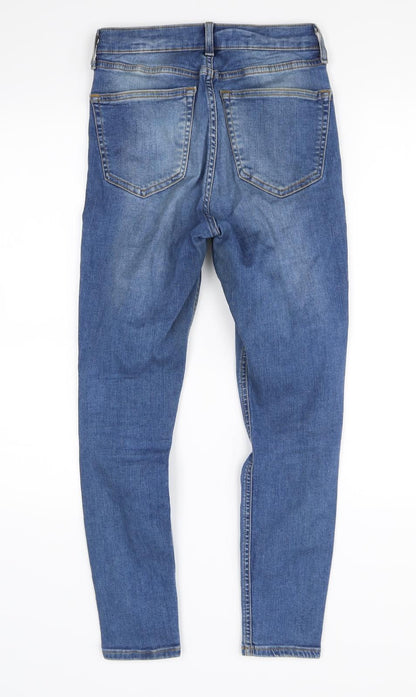 Womens UK Size 28 in Preworn Regular Fit Straight Blue Jeans