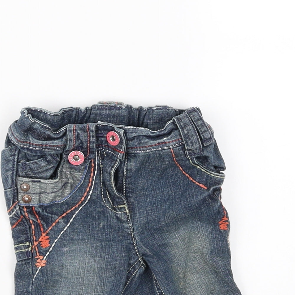 NEXT Girls Blue   Capri Jeans Size 6-9 Months