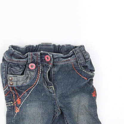 NEXT Girls Blue   Capri Jeans Size 6-9 Months