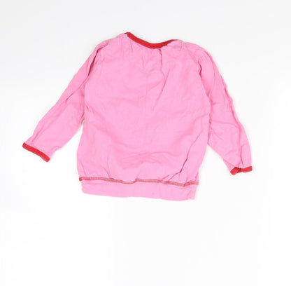 Evie Angel Girls Pink   Basic T-Shirt Size 2-3 Years
