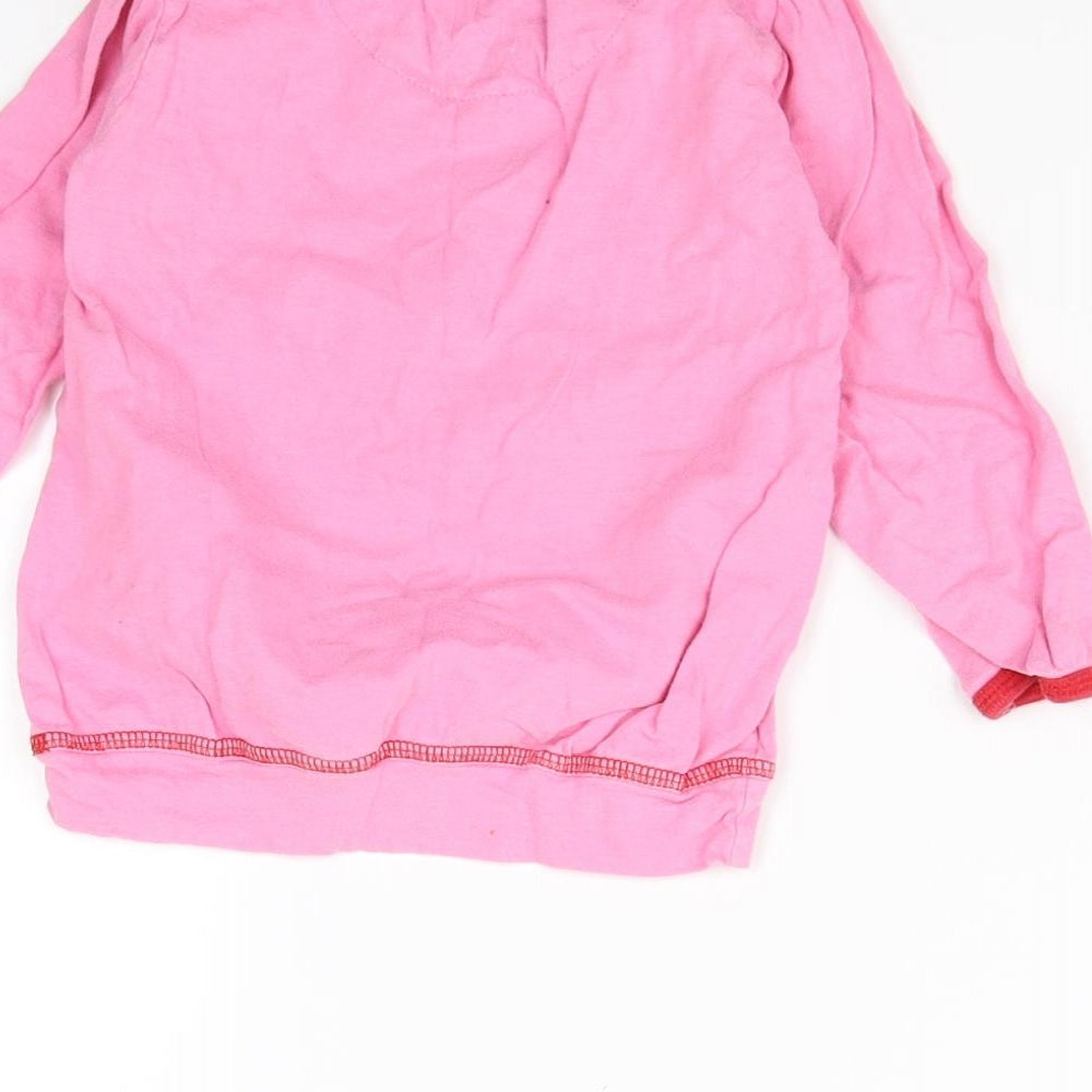 Evie Angel Girls Pink   Basic T-Shirt Size 2-3 Years