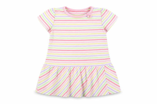 George Girls Multicoloured Striped  Fit & Flare  Size 9-12 Months