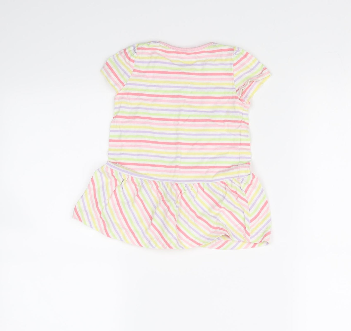 George Girls Multicoloured Striped  Fit & Flare  Size 9-12 Months