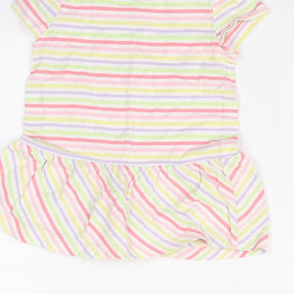 George Girls Multicoloured Striped  Fit & Flare  Size 9-12 Months